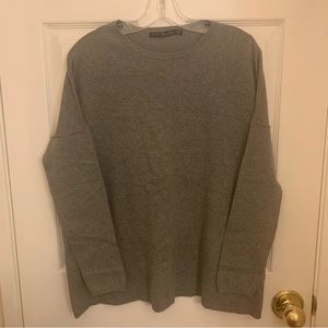 ZARA lara grey knit sweater